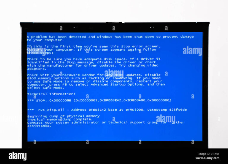 blue screen hmi picture