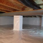 can i add concrete slab under open crawl space house