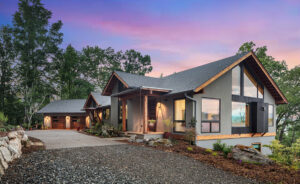 mountain stucco home