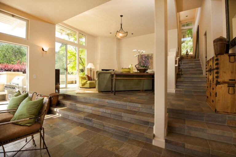 wood floors that go with slate floors in living room